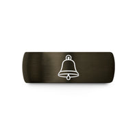 best birthday presents mom – gunmetal & blue tungsten ships bell wedding band