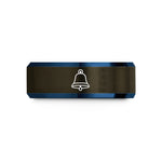 best birthday presents mom – gunmetal & blue tungsten ships bell wedding band
