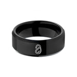 special presents for wife – black tungsten descender atc wedding band