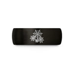stylish rings for women – black & gold tungsten cobweb cluster wedding band