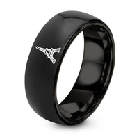 Day Mothers Gifts for Wife – black tungsten iconic landmark ring
