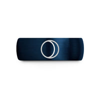 personalized presents for couples – blue tungsten lunar eclipse wedding band