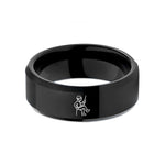 present ideas for her – black tungsten rappelling climber wedding band
