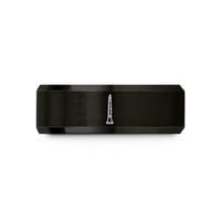 personalized presents for wife – black tungsten clarinet wedding band