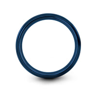 engraved presents for parents – airplane tail fin engraving on blue tungsten wedding band