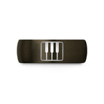 special presents for wife – gunmetal & black tungsten piano keys wedding band