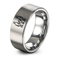 personalized rings for couples – gray tungsten parents hands ring