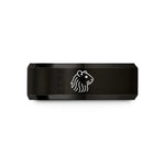 last minute present ideas – black & rose gold tungsten long-haired syrian hamster wedding band