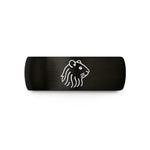 unique presents for her – black tungsten long-haired syrian hamster wedding band
