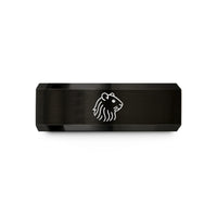 quick delivery present ideas – black tungsten long-haired syrian hamster wedding band