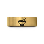 personalized present ideas women – gold tungsten pharmacy mortar pestle wedding band