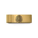 same day mom presents – gold tungsten sunrise paw compass wedding band