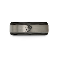 unique presents for her – black & silver tungsten night vision goggles wedding band