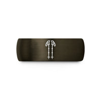 special presents for couples – gunmetal & black tungsten trekking poles wedding band