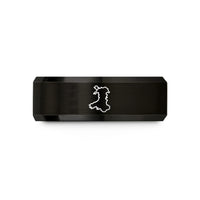 unique presents for moms – black tungsten wales wedding band