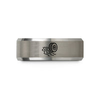 unique presents for drivers – black & gray tungsten offroad tire wedding band