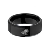 special keepsakes for mom – black tungsten offroad tire wedding band