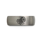 presents for adventure seekers – silver tungsten offroad tire wedding band