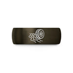 presents for adventure seekers – gunmetal & black tungsten offroad tire wedding band