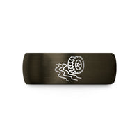 presents for adventure seekers – gunmetal & black tungsten offroad tire wedding band