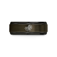 special keepsakes for mom – gunmetal & black tungsten offroad tire wedding band