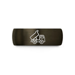 unique presents for her – gunmetal & black tungsten tipper truck wedding band