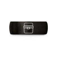 unique presents for her – black tungsten cooler box wedding band
