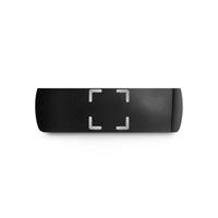 promise rings for men – black tungsten camera focus brackets wedding band