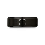 engraved rings for her – black tungsten camera focus brackets wedding band