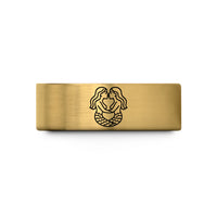 best presents for women – gold tungsten kissing mermaids heart wedding band