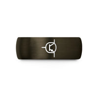 mother's day present ideas – gunmetal & blue tungsten npn transistor wedding band
