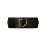 personalized jewelry for women – black & gold tungsten ohio wedding band