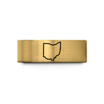 unique moms day jewelry – gold tungsten ohio wedding band