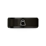 unique presents for her – black tungsten sheet ghost eyes wedding band