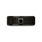 unique presents for mom – black tungsten face shield wedding band