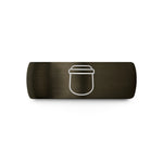 customized presents for parents – gunmetal & black tungsten face shield wedding band