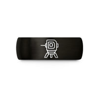 creative presents for couples – black tungsten laser level wedding band