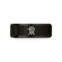 special presents for moms – black tungsten laser level wedding band