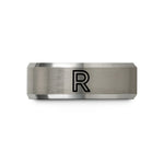 presents for mom birthday – black & gray tungsten raidho wedding band