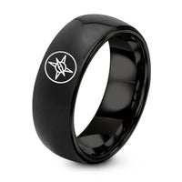 Day Mothers Gifts Wife – black tungsten compass ring