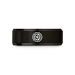 unique presents for mom – black tungsten whole pizza wedding band