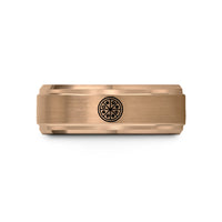 best presents for wife – rose gold tungsten whole pizza wedding band