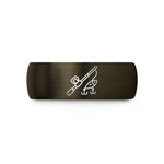 creative mom present ideas – gunmetal & black tungsten baitcasting rod lure wedding band