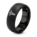 Day Mothers Jewelry Gifts – black tungsten medical caduceus ring