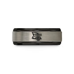 best presents for moms – black & grey tungsten tailfins wedding band