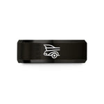 best presents for moms – black tungsten tailfins wedding band
