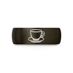 gift ideas for mom – gunmetal & black tungsten teacup saucer wedding band