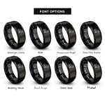 font options for inside engraving on black desert fox rings