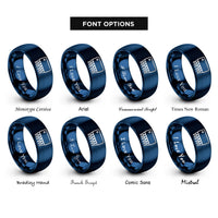 font options for inside engraving on blue dip 14 ic rings