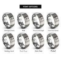 font options for inside engraving on grey director baton rings